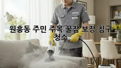 원흥동 주민 주목! 꿀잠 보장 침구 청소 ✨